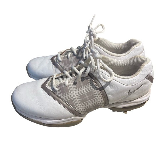 Nike Air Embellish White Golf Shoes gray white Oxford Women's size 7 - Picture 11 of 11
